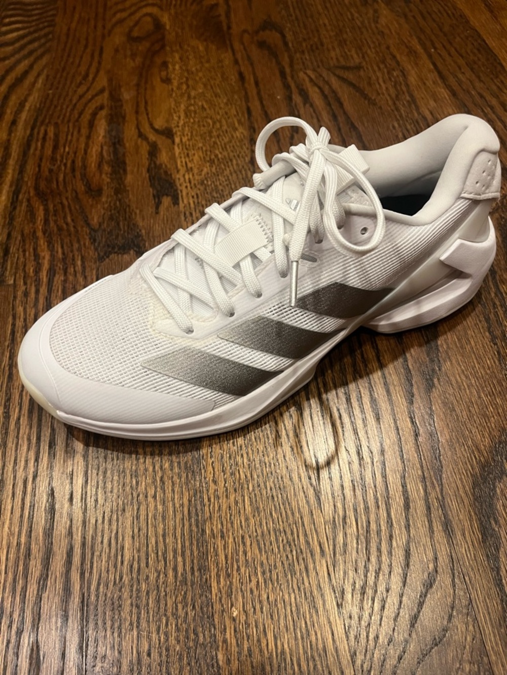 Women’s Adidas Adizero Ubersonic 5 White Tennis/Pickleball Shoes 8